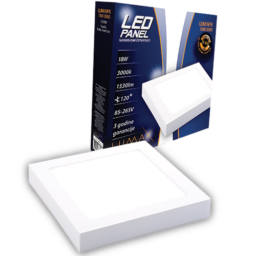 Led Panel LUMNPK-18W 3000K Nadgradni-Cetvrtasti 1530 lm