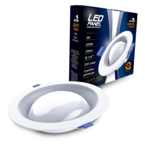 LED PANEL SATURN LUMUPO-3W 6500K UGRADNI-OKRUGLI 240LM
