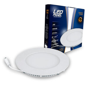 Led Panel LUMUPO-3W 4000K Ugradni-Okrugli 255 lm