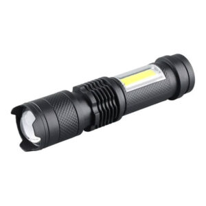 Punjiva LED baterijska lampa 3w xpe + 1w cob, 400mah prosto
