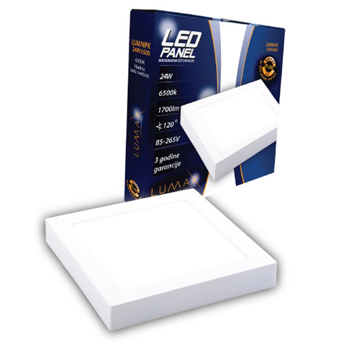 Led Panel LUMNPK-24W 6500K Nadgradni-Četvrtasti 2040 lm